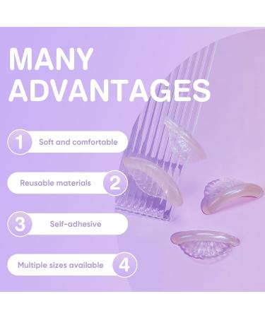 Libeauty Eyelash Lift Pads - Reusable Super-Sticky Silicone Lash Perm Rods | 8 Pairs Shell Shape - DIY Home or Salon Lash Curling Tool - Buy Online on SooperMarket.com