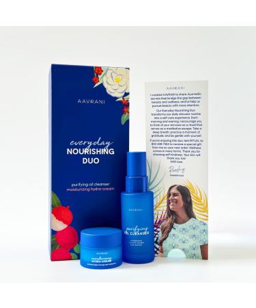 AAVRANI Everyday Nourishing Duo - Purifying Oil Cleanser & Moisturizing Hydra-Cream for Hydrated Skin | International Shipping Available - Buy Online on SooperMarket.com