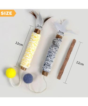 Silvervine Chew Sticks for Kittens - Natural Matatabi Cat Teething Toys for Teeth Cleaning and Stress Relief (10 PCS) - Buy Online on SooperMarket.com