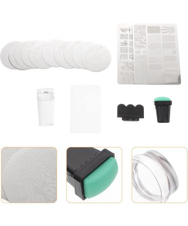 minkissy 1 Set Nail Plate Nail Print Tool Nail Art Stamping Nail Jelly Stamper Nail Image Plate Nail Art Images Silicone Nail Tools Nail Printing Template Image Board Steel Plate Manicure - Buy Online on SooperMarket.com