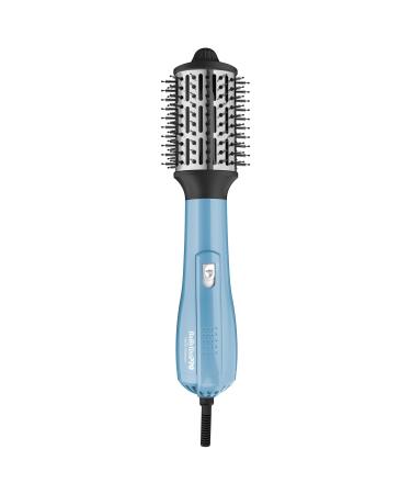 BaBylissPRO Nano Titanium Oval Ionic Hot Air Styler Blow out Hair Dryer Brush with Boar and Nylon Bristles 2.5 inch (64mm)