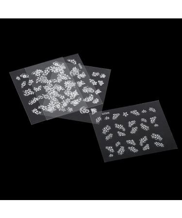 Brrnoo Nail Sticker 50 Sheets Multicolor Stylish 3D Nail Art Sticker Flower Design Adhesive Decal Decoration - Buy Online on SooperMarket.com