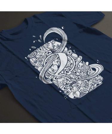 All+Every Pepsi White Doodle Can Men's T-Shirt M Navy Blue - Buy Online on SooperMarket.com