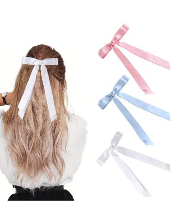 CJZZ Women Bowknot Hair Bows Hair Bows Barrettes Barrettes Simple and Elegant Suitable for Decorating Braids Ponytails and Braids
