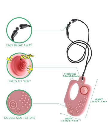 BPA Free Seeway Ice Cream Pop Chew Necklace for Sensory Kids - Teether Toy for Teething Relief in Infants with Autism, ADHD, Anxiety, and SPD - Buy Online on SooperMarket.com