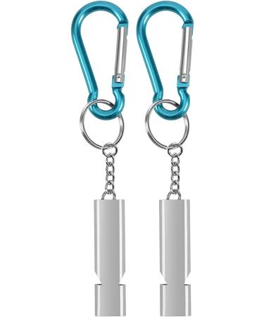 Michael Josh 2PCS Outdoor Emergency Survival Whistles with Carabiner and Lanyard - Ideal for Camping, Hiking, Sports, and Dog Training - Buy Online on SooperMarket.com