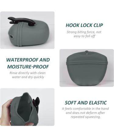 Buy Nyggtyk 2-Piece Silicone Dog Food & Snack Bags - Durable Pet Training Bags (Dark Gray) - Buy Online on SooperMarket.com