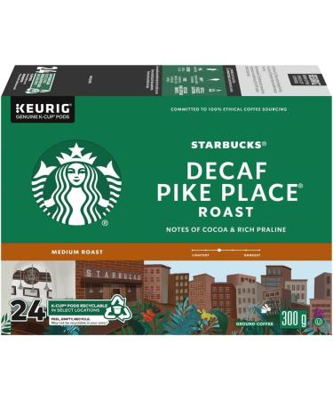 STARBUCKS PIKE PLACE Decaf Roast Medium Roast Ground Coffee K-CUP Pods 24 ct Box & Pike Place Medium Roast K-Cups Single Serve Keurig Compatible Coffee Pods for Keurig Brewers - 24 Capsules - Buy Online on SooperMarket.com