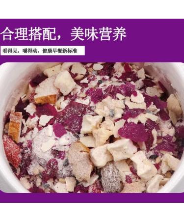 Purple potato and konjac cereal 500g/can food substitute Congee Sweet potato konjac flour healthy and nutritious breakfast porridge instant brewed Grain oatmeal powder Chinese snack gift pack (3can) - Buy Online on SooperMarket.com