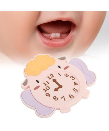 Silicone Infant Teething Toy - Cute Cartoon Sheep Alarm Clock Shape - BPA Free - Buy Online on SooperMarket.com
