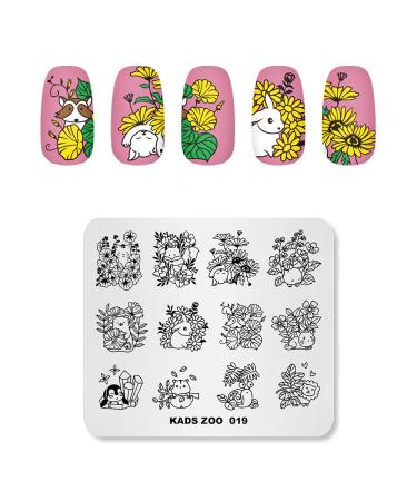 KADS Nail Art Stamping plate Nail Template Nail Art Design Tool Nail DIY Design Image Plate (ZO019)