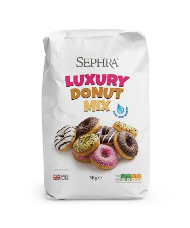 Sephra Donut Mix (1 x 3kg Bag) - ''Just Add Water'' Doughnut Mix for Frying