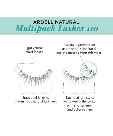 Ardell Natural Multipack 110 Black - 4 Pairs per Pack - Buy Online on SooperMarket.com