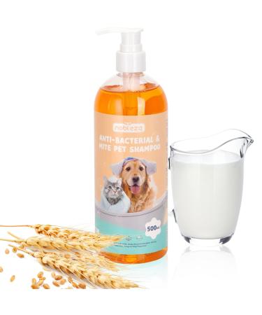 Nobleza dog shampoo against itching mites mushroom fled with a natural extract dashing sensitive shampoo cat anti-bacterial relieves skin irritation also for puppies and kitten (500ml)