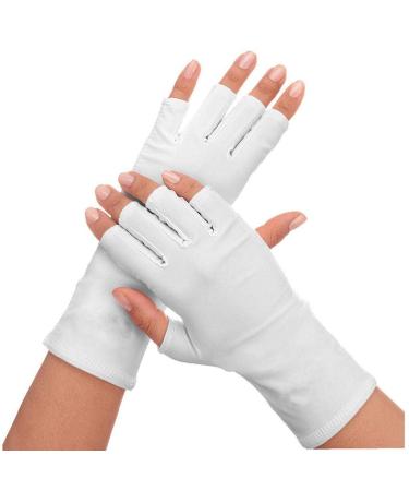 Nail UV Shield Glove Anti UV Glove Sunblock Protective Shield Driving Gloves Manicure Nail Art Dryer Tools 1pair