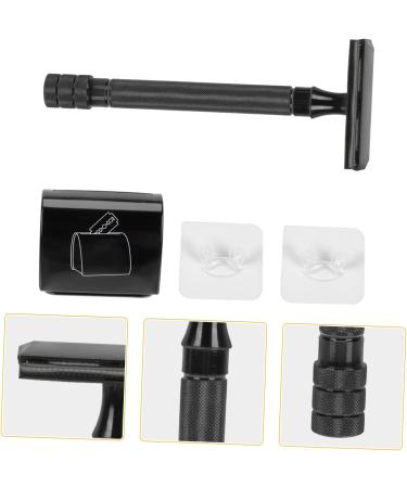 Beavorty 3 Set Razor Trimmer for Men - Bamboo Handle Safe Double Edge Vintage Beard Shaver Tools - Hair Removal Kit - Buy Online on SooperMarket.com
