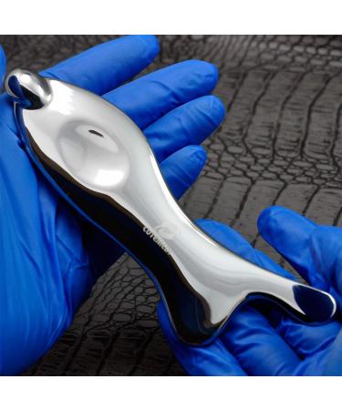 GuashaSpace Medical Grade Stainless Steel Soft Tissue Physical Therapy Chiropractic Sports injuries Therapy Gua Sha Tool Guasha Scraping Tool (ST015 Type)
