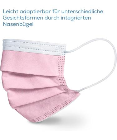 Buy Beurer MM 15 OP Mask Type IIR - 3-Layer Medical Face Mask (Pink 20 Pack) | EU Made Protects Against Droplets & Microorganisms | Fast International Shipping - Buy Online on SooperMarket.com