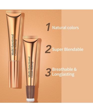 Ofanyia Liquid Highlighters & Blush Contour Set - Medium Contour Pink Blush & Pearl White Highlight | 3-Piece Makeup Set for Flawless Skin - Buy Online on SooperMarket.com