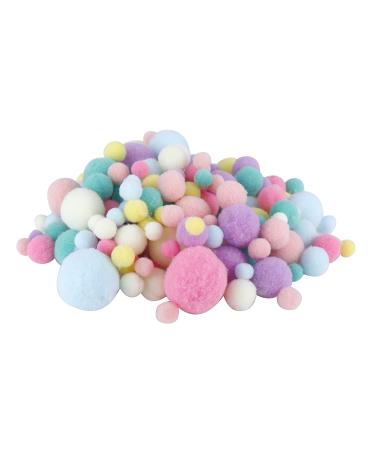 20G Pom Poms Craft Making Assorted Sizes & Colors High-Elastic Pom Poms Creative Craft DIY Material (Marca Dragon)