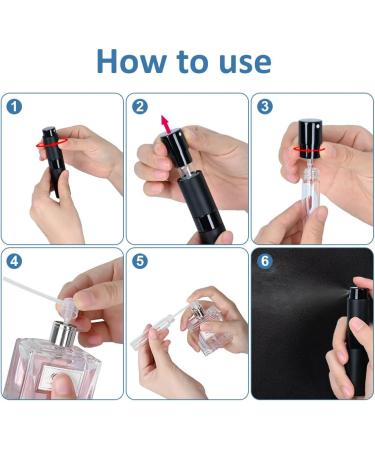 Darbermu 8ML Travel Perfume Atomiser Bottles 3 PCS Mini Portable Perfume Atomiser Refillable Spray Bottles Aftershave Atomiser Empty Travel Bottles with Funnel and Refill Pump for Travel Vacation Blue - Buy Online on SooperMarket.com