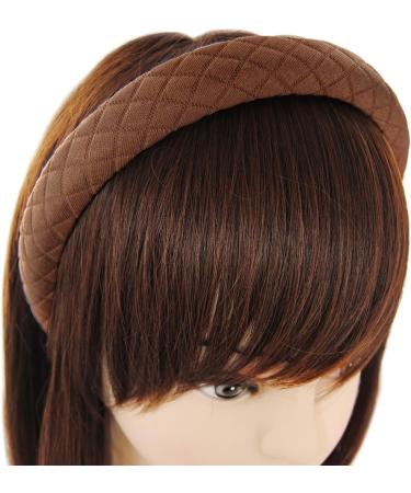 axy Headband with Fabric Padded Beautifully Elegant Headband Women's Headband Hair Accessories HRK12 (Brown) - Buy Online on SooperMarket.com