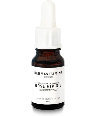 DermaVitamins 100% Organic Cold-Pressed Rose Hip Oil (10ml) - Pure and Natural Skincare Solution - Buy Online on SooperMarket.com