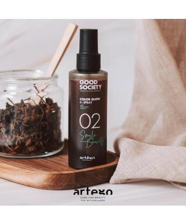 Artego GOOD SOCIETY 02 Color Glow K-Spray 150ml The spray activates the color pigments inside the hair cuticle maintaining the shine of the color and improving its intensity. - Buy Online on SooperMarket.com