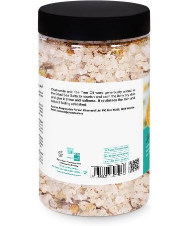 Dead Sea Salt Bath Crystals with Chamomile & Tea Tree Oil 360g | Relaxation & Skin Benefits | Shop Internationally - Buy Online on SooperMarket.com