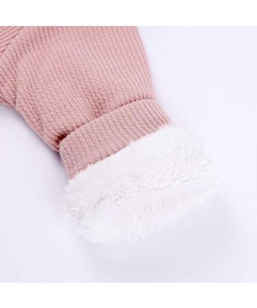 Kids Tales Newborn Baby Winter Romper | Rabbit Ear Hooded Zipper | 6-9 Months | Pink Thick - Buy Online on SooperMarket.com