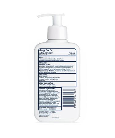 CeraVe Acne Treatment Face Wash | 2% Salicylic Acid Cleanser for Oily Skin | Blackhead Remover | Fragrance Free | 8oz - Buy Online on SooperMarket.com