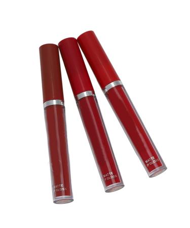3PC Lipstick Set - Long-Lasting Matte Liquid Lipstick | Waterproof Lip Gloss for Teens | Non-Stick Cup Makeup - Buy Online on SooperMarket.com