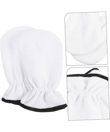 ABOOFAN 3 Pairs Maintenance Essential Oil Gloves Hot Wax Bath Shower Gloves Paraffin Bath Bags Paraffin Wax Bath Liners Warm Gloves Heat Hand Cover Flannel Hyperthermia White Spa - Buy Online on SooperMarket.com