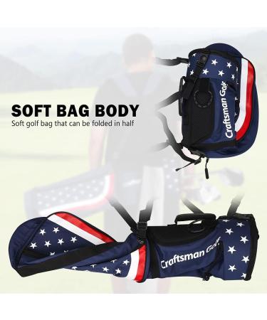 Craftsman Golf Star and Stripes Lightweight Shoulder Golf Bag in Red, White, and Blue - Buy Online on SooperMarket.com
