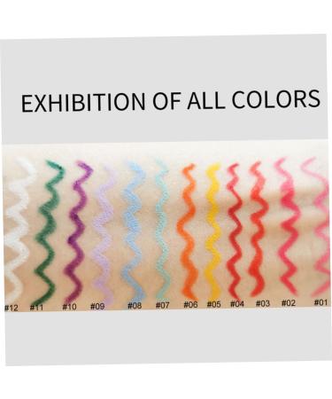 Colourful Eyeliners Matte Eyeliner Pencil Long Lasting Waterproof Makeup Cosmetics 12PCS eyeliner - Buy Online on SooperMarket.com