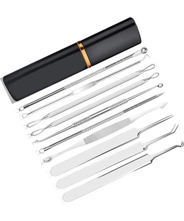 Verdant Touch Portable Blackhead Needle Set Blackhead Needle Set Stainless Steel Aluminum Box Portable Blackhead Extractor Tool Kit for Men Women - Buy Online on SooperMarket.com