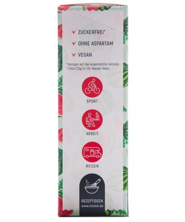Intick Sugar-Free Watermelon Instant Drink | 12x1.5L | Vegan Low Calorie Vitamin C | Instant Beverage Powder - International Shipping Available - Buy Online on SooperMarket.com