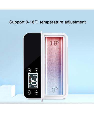 Mini Insulin Cooler Insulin Refrigerator Portable Medicine Fridge with LCD Digital Display 10200mAh Lithium Battery and Handbag White - Buy Online on SooperMarket.com
