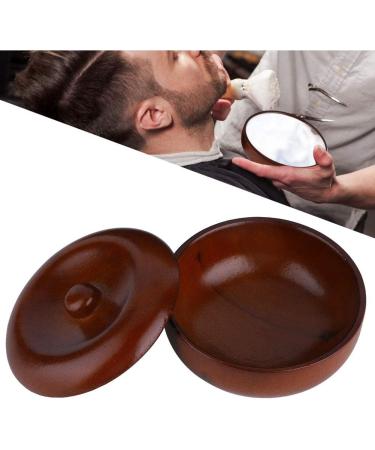Raguso Wooden Shaving Bowl 10x10x6 - Sturdy Rubberwood with Lid for Men s Foaming Shaving Cream | International Shipping Available - Buy Online on SooperMarket.com