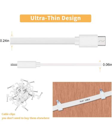 2 Pack 13.1FT Power Extension Cable for WyzeCam, KasaCam, NestCam, Blink Cloud Cam - White - Buy Online on SooperMarket.com