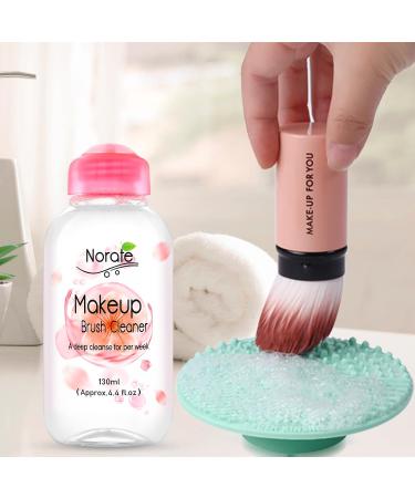 Norate Makeup Brush Cleaner Solution - Gentle Formula for Makeup Brushes, Sponges, and Powder Puffs - 4.4 FL.OZ - Buy Online on SooperMarket.com