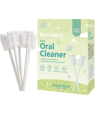 Boiler Mouth Cleaner for Newborns - Tongue & Mull Cleaner Toothbrush - 30 Pieces for Home Travel & Outdoor Use - Buy Online on SooperMarket.com