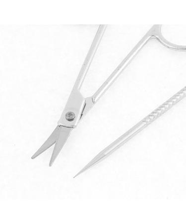 Ruilogod Blackhead Remover Extractor + Eyebrow Scissors Tool Silver Tone - Buy Online on SooperMarket.com