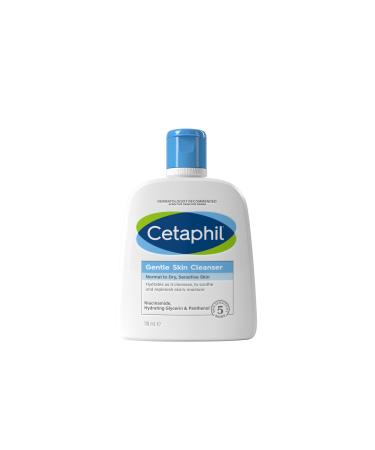 Cetaphil Gentle Skin Cleanser Travel-Size 118ml Soap-Free Face & Body Wash Hydrates Dry Normal & Sensitive Skin With Niacinamide Vegan Friendly 118 ml