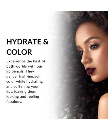 Flori Roberts Luxury Lip Pencil - Retractable Lip Liner for Women of Color | Vibrant Intense Berry Makeup - Buy Online on SooperMarket.com