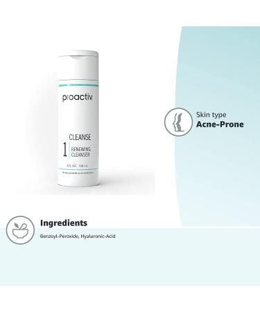 Proactiv Acne Cleanser with Benzoyl Peroxide - Daily Facial Treatment with Hyaluronic Acid - 60 Day Supply - 4 Oz - Buy Online on SooperMarket.com