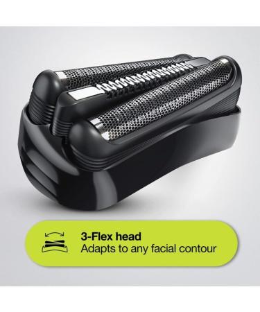 Braun Series 3 310BT Electric Razor for Men - 3-in-1 Trimmer Rechargeable Wet & Dry 30-Min Run Time Black/Blue - Ideal Beard Grooming Tool - Buy Online on SooperMarket.com