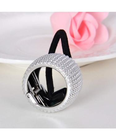 KESYOO Sparkle Rhinestone Ponytail Holder - Silver Crystal Hair Tie for Women & Girls - Buy Online on SooperMarket.com