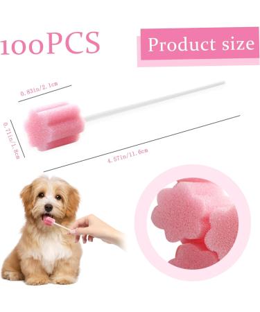 Mouth Swabs For End Of Life Care Mouth Swabs 100Pcs Dog Teeth Cleaning Kit Disposable Mouth Swabs Cavity Cleaning Sponge Swab For Elderly Kids Pet Teeth Care - Buy Online on SooperMarket.com
