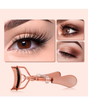 Professional Eyelash Curler with Comb | Metal Lash Curler & 2 Refill Pads | Precision Eye Makeup Tool for Women & Girls - Buy Online on SooperMarket.com